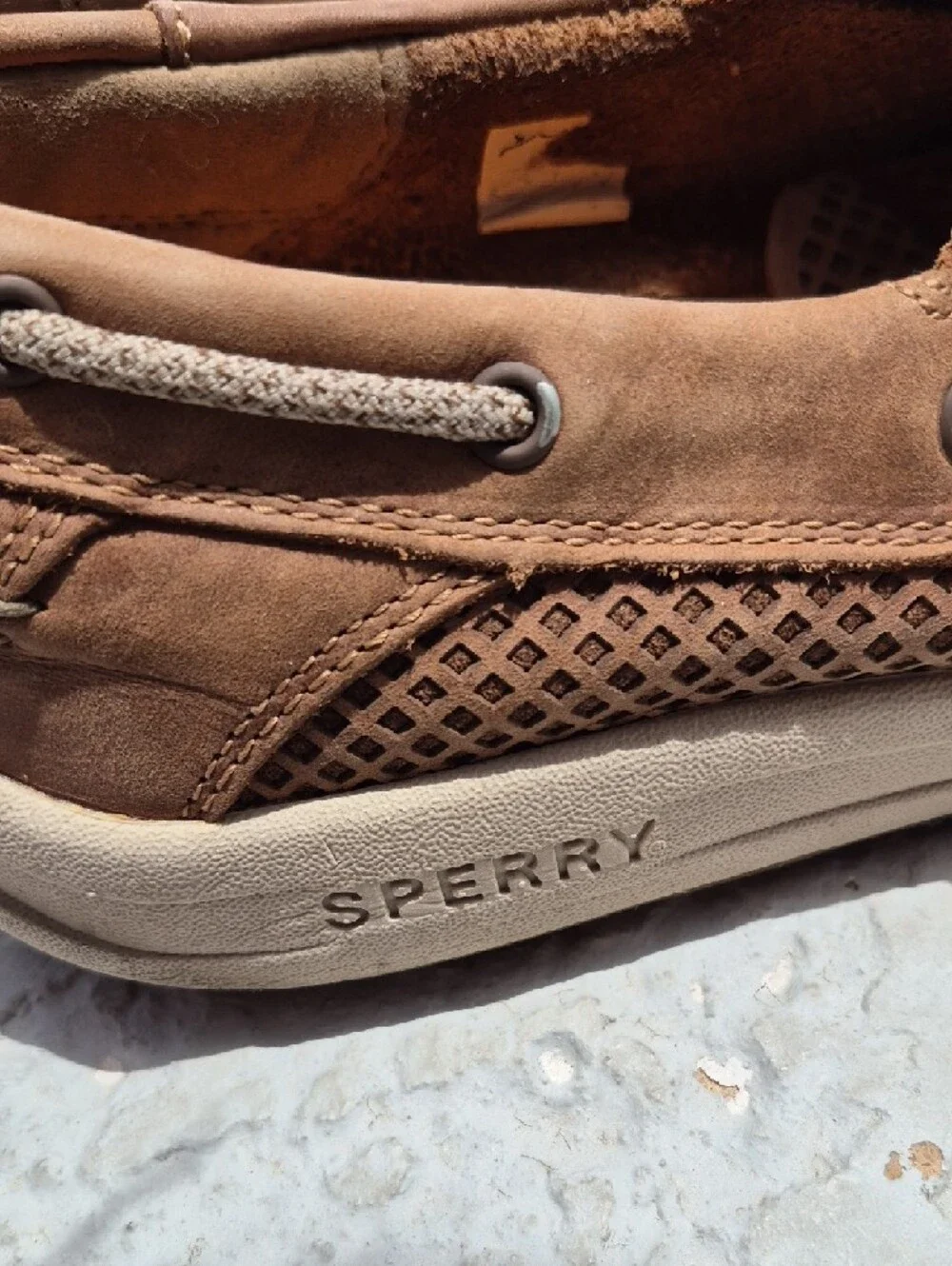 Sperry Men's Casual Brown Leather Boat Shoes